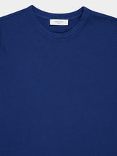 Boglioli Blue Cotton Linen Crew Neck T-Shirt