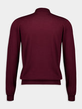 Boglioli Burgundy Virgin Wool Turtleneck Sweater