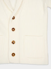 Boglioli Wool and Cashmere Rib Knit Cardigan