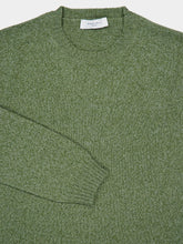 Boglioli Green Wool-Cashmere Crewneck Sweater