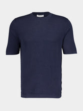 Boglioli Cotton-Silk Blend Navy T-Shirt