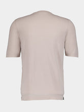 Boglioli Cotton-Silk Blend Beige T-Shirt