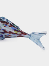 All Origine Blue and Red Glass Fish Sculpture