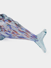 All Origine Blue and Violet Glass Fish Sculpture