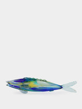 All Origine Blue and Green Glass Fish Sculpture