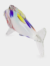 All Origine White and Multicolour Glass Fish Sculpture