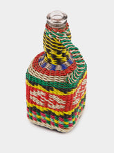 All Origine Handwoven Glass Flask with Bold Patterns