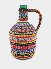 All Origine Patterned Woven Glass Flask with Handle
