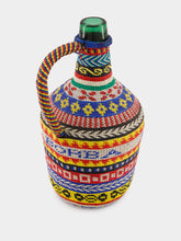 All Origine Patterned Woven Glass Flask with Handle