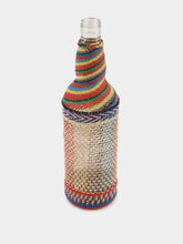 All Origine Handwoven Multicolour Glass Flask