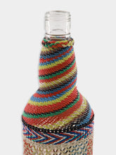 All Origine Handwoven Multicolour Glass Flask