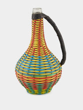 All Origine Blue, Red and Yellow Woven Glass Flask