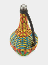 All Origine Blue, Red and Yellow Woven Glass Flask