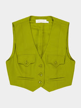 Zimmermann Pistachio Luna Wool Waistcoat