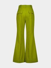 Zimmermann Pistachio Luna Wool Flare Trousers