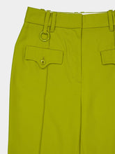 Zimmermann Pistachio Luna Wool Flare Trousers