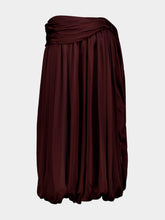 Zimmermann Wine Luna Draped Harem Pant