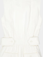 Zimmermann White Luna Twill Jumpsuit