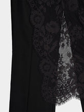 Zimmermann Black Valiant Lace Wrap Wool Trousers