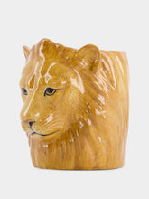 Quail Ceramics Lion pencil pot