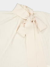 Zimmermann Cream Merino Tie Neck Sweater