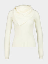 Zimmermann Cream Valiant Merino Scarf Top
