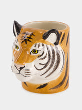 Quail Ceramics Tiger pencil pot