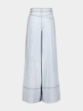 Zimmermann Blue Smoke Wide Leg Denim Pant