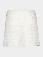 Zimmermann Ivory Lightburst Textured Shorts