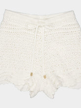 Zimmermann Ivory Lightburst Textured Shorts
