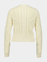 Zimmermann Cream Cable Knit Sweater