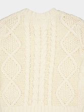 Zimmermann Cream Cable Knit Sweater