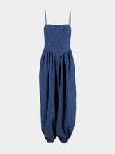 Zimmermann Railway Blue Echo Cotton Denim Jumpsuit
