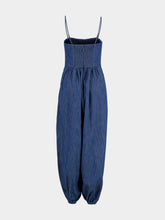Zimmermann Railway Blue Echo Cotton Denim Jumpsuit