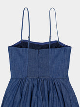 Zimmermann Railway Blue Echo Cotton Denim Jumpsuit