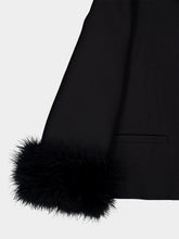 Valentino Garavani Black Crepe Couture Wool Jacket