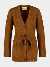 Valentino Garavani Bright Cuir Cashmere Knit Cardigan
