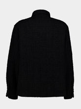 Valentino Garavani Black VLogo Bouclé Jacket