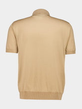 Valentino Garavani Beige Wool Polo with VLogo Embroidery