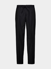 Valentino Garavani Black Straight Fit Wool Mohair Trousers
