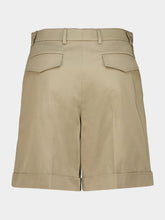 Valentino Garavani Beige Cotton Gabardine Bermuda Shorts