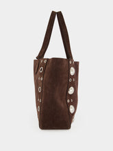 Valentino Garavani Brown Nellcôte Suede Shopping Bag