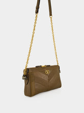 Valentino Garavani Tundra Panthea Small Leather Shoulder Bag