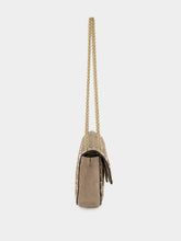 Valentino Garavani Grey Rockstud Spike Medium Suede Shoulder Bag