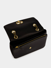 Valentino Garavani Black Djuna Medium Nappa Leather Chain Bag