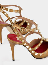 Valentino Garavani Vintage Gold Rockstud Leather Pumps
