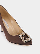 Manolo Blahnik Dark Brown Hangisi Pumps