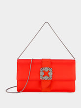 Manolo Blahnik Capri Red Jewel Clutch