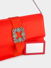 Manolo Blahnik Capri Red Jewel Clutch