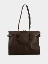 Valentino Garavani Dark Brown Antibes Grained Leather Duffle Bag